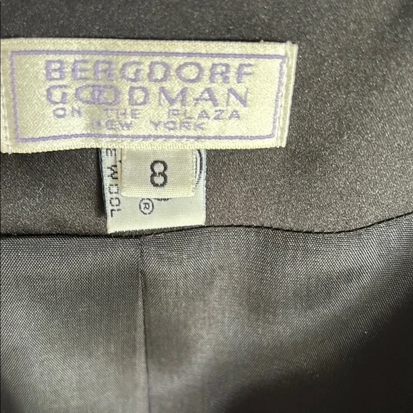 Vintage Bergdorf Goodman Tuxedo Elegant Black Women's Blazer - Picture 8 of 12